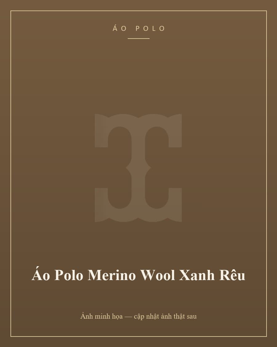 Áo Polo Merino Wool Xanh Rêu