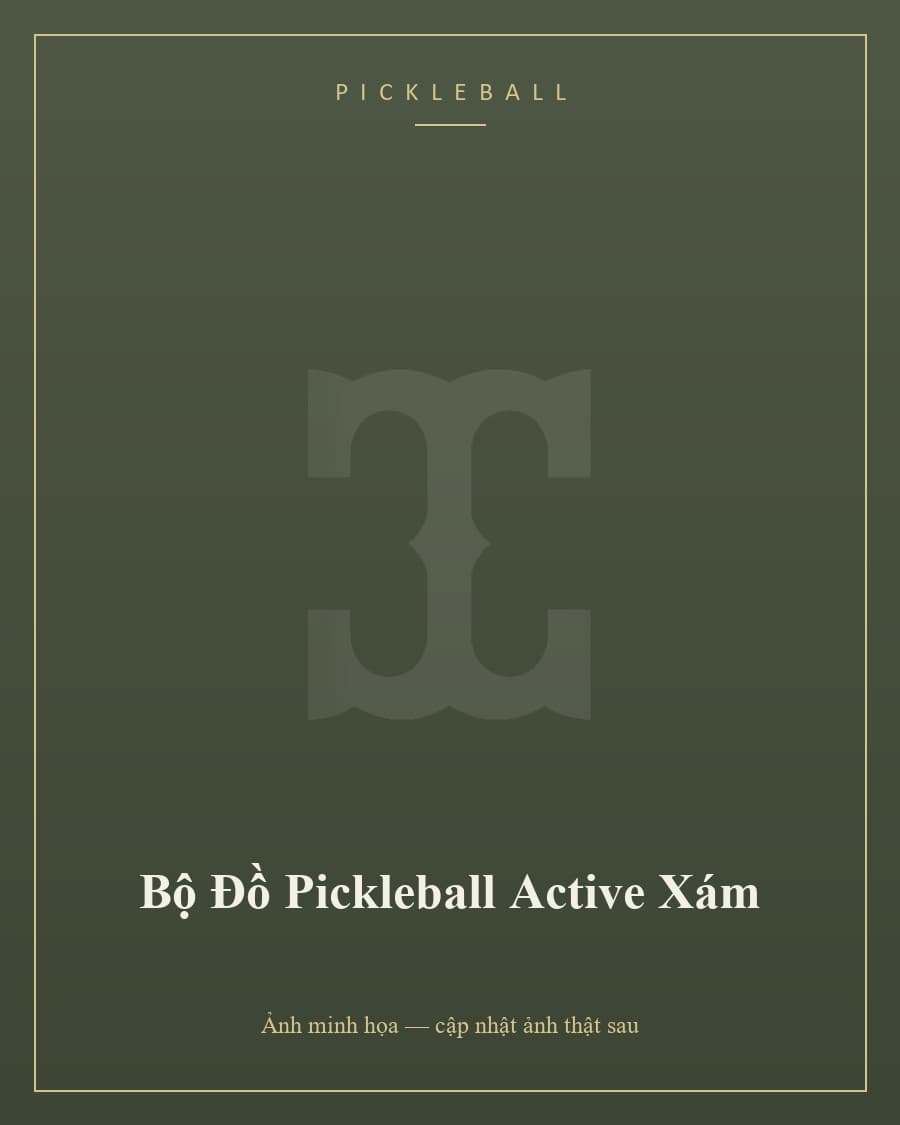 Bộ Đồ Pickleball Active Xám