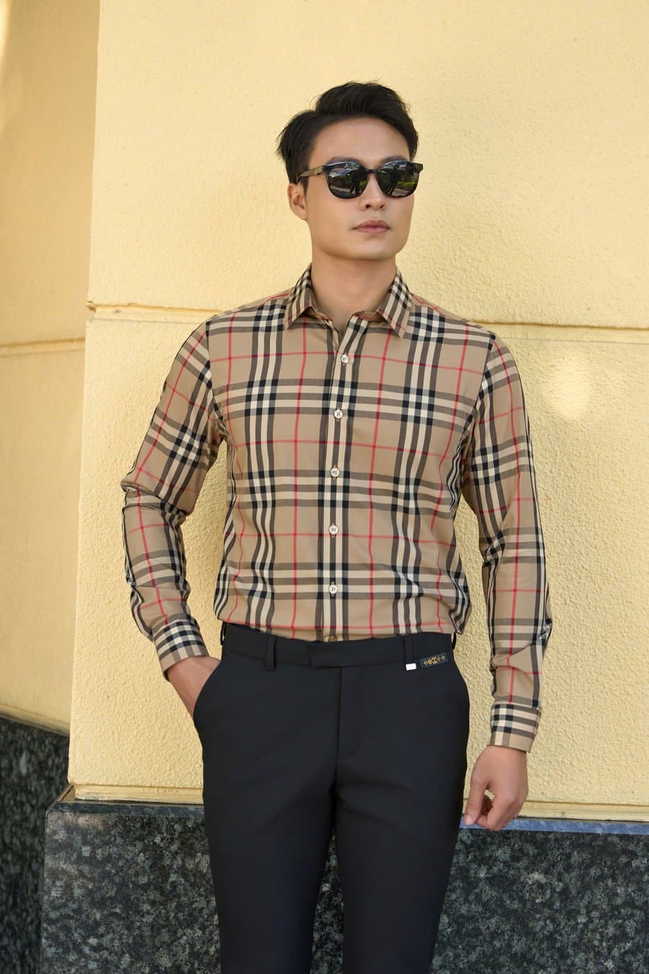 Sơ Mi Caro Be Cổ Điển 2