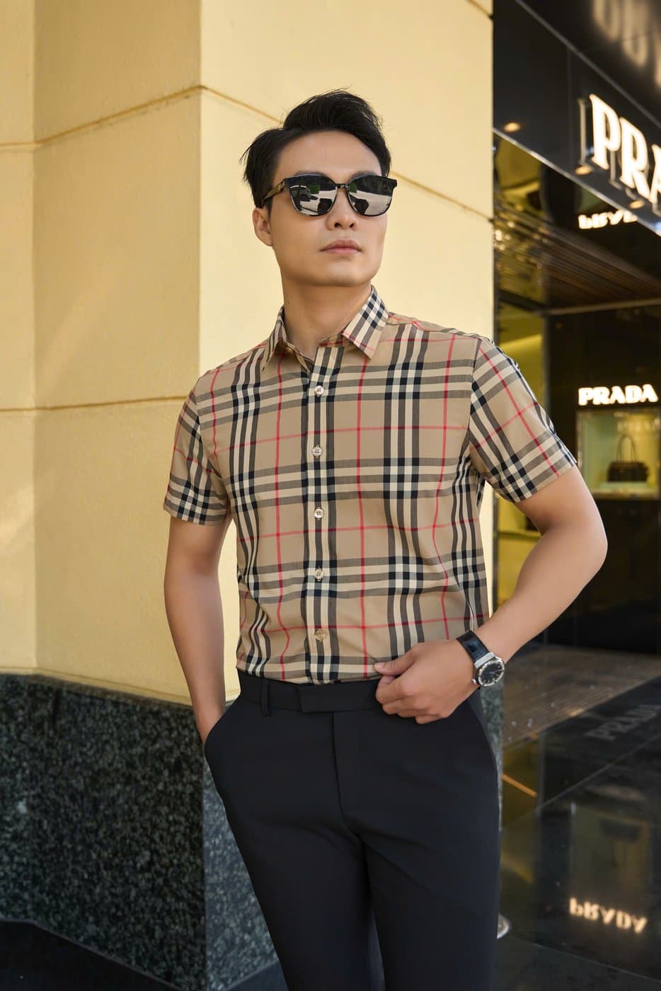 Sơ Mi Caro Be Cổ Điển 3