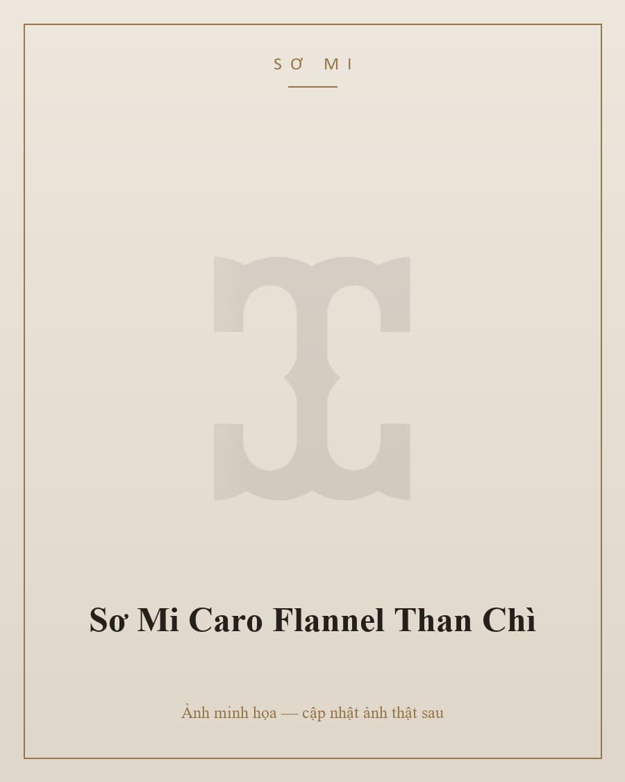 Sơ Mi Caro Flannel Than Chì