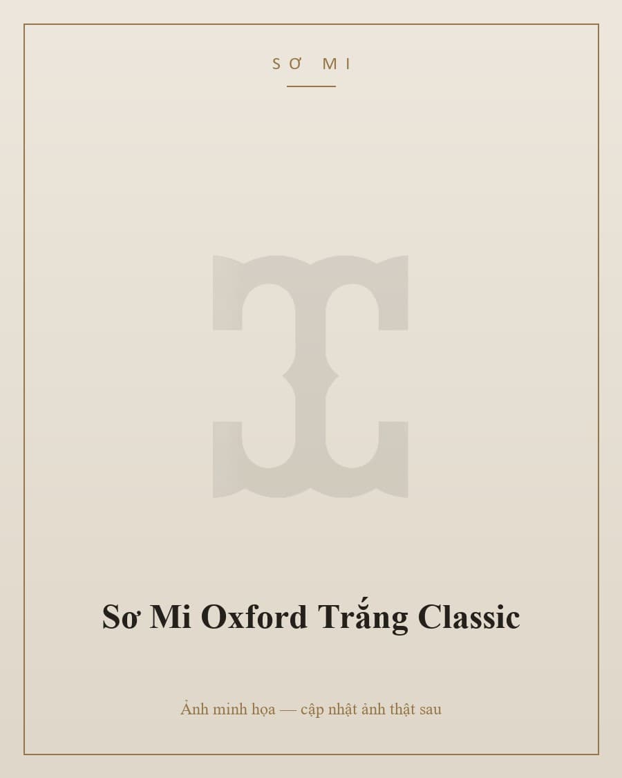 Sơ Mi Oxford Trắng Classic