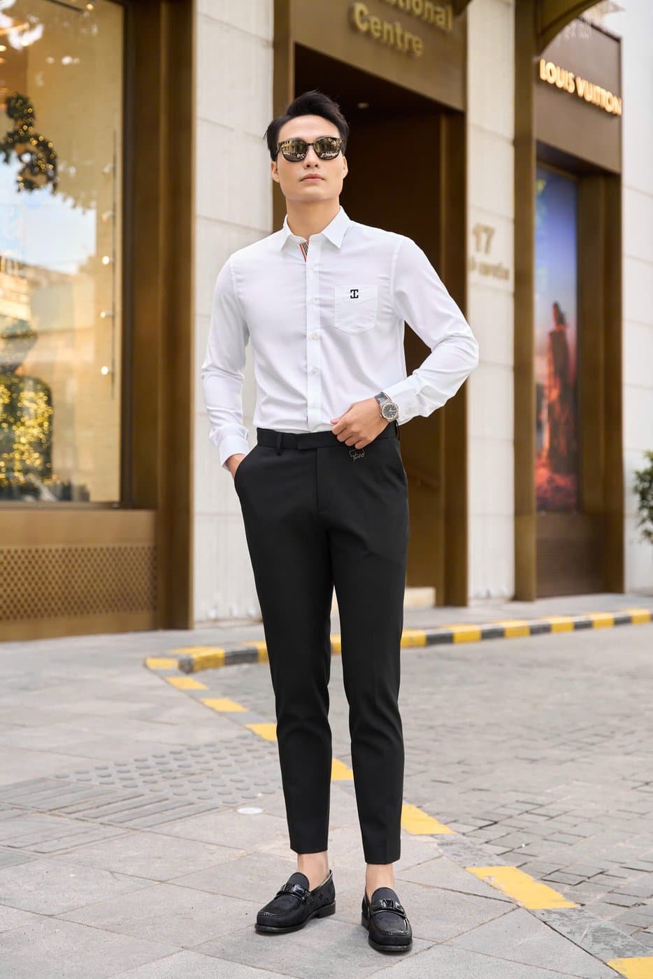 Sơ Mi Trắng Logo Thêu TILANO 6